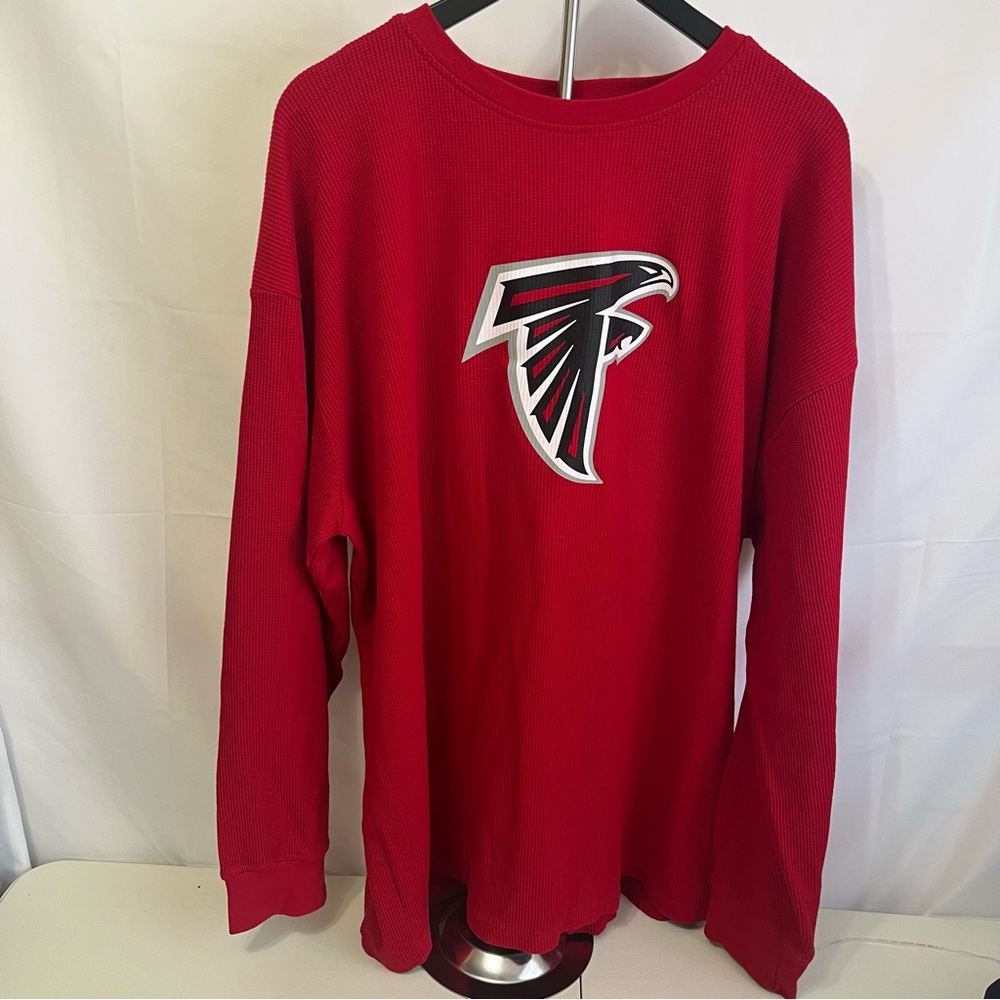 NFL Atlanta Falcons Red Men’s 3XL Long Sleeve Waffle Shirt